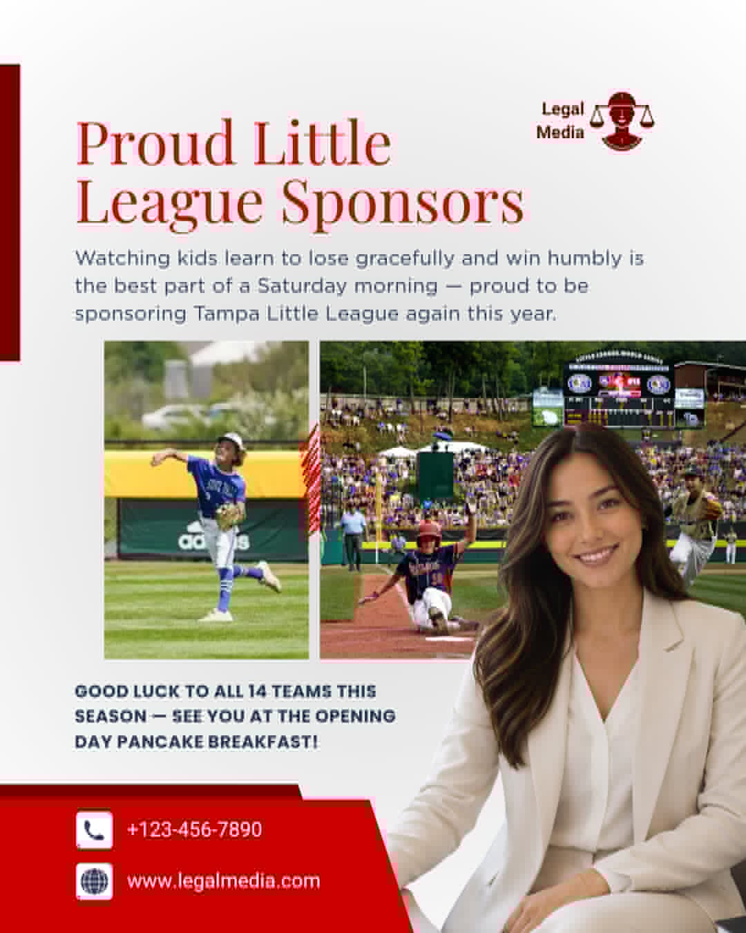 Proud Little League sponsors